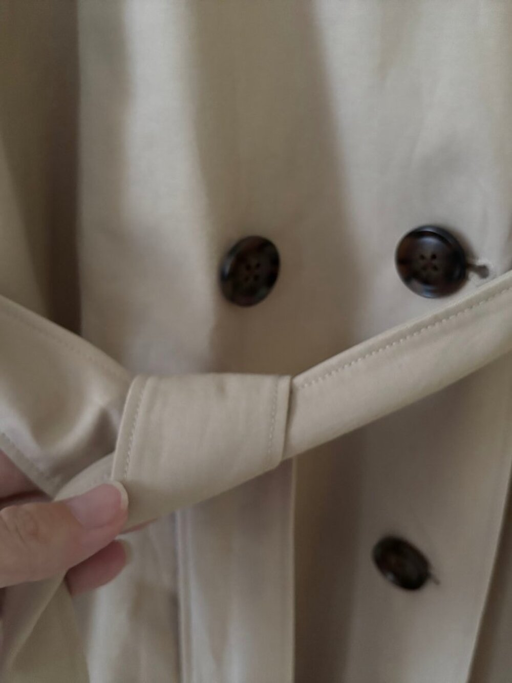 NWOT! The Drop 'Noa' Beige Trench Coat - Picture 5 of 9